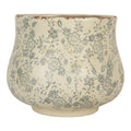Bloempot Ø 21x17 cm Beige Keramiek Bloemen