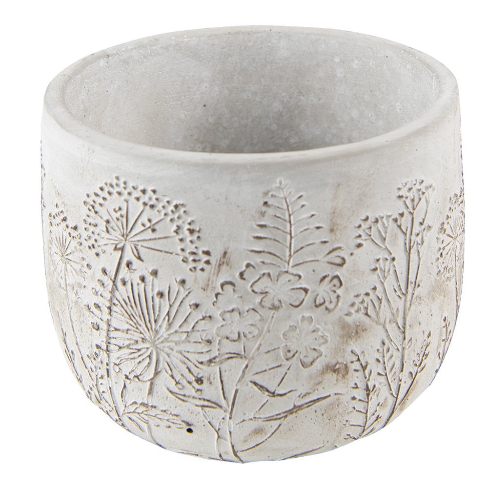 Bloempot Ø 14x11 cm Beige Steen Plantenpot