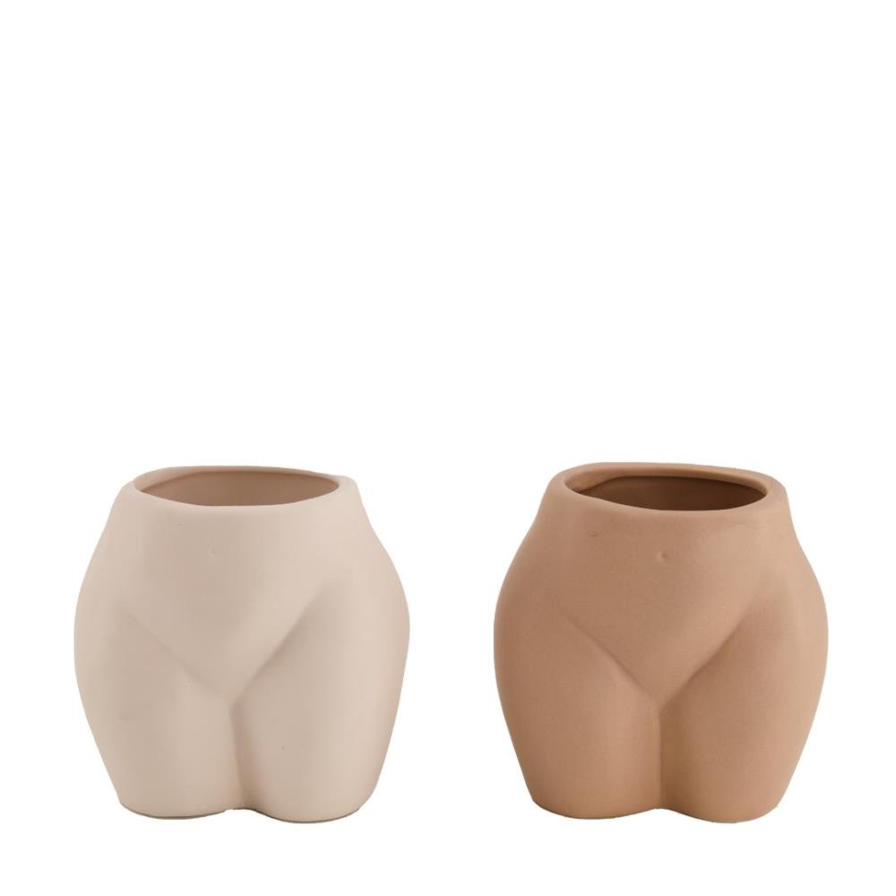 Planter keramiek body 11cm mix