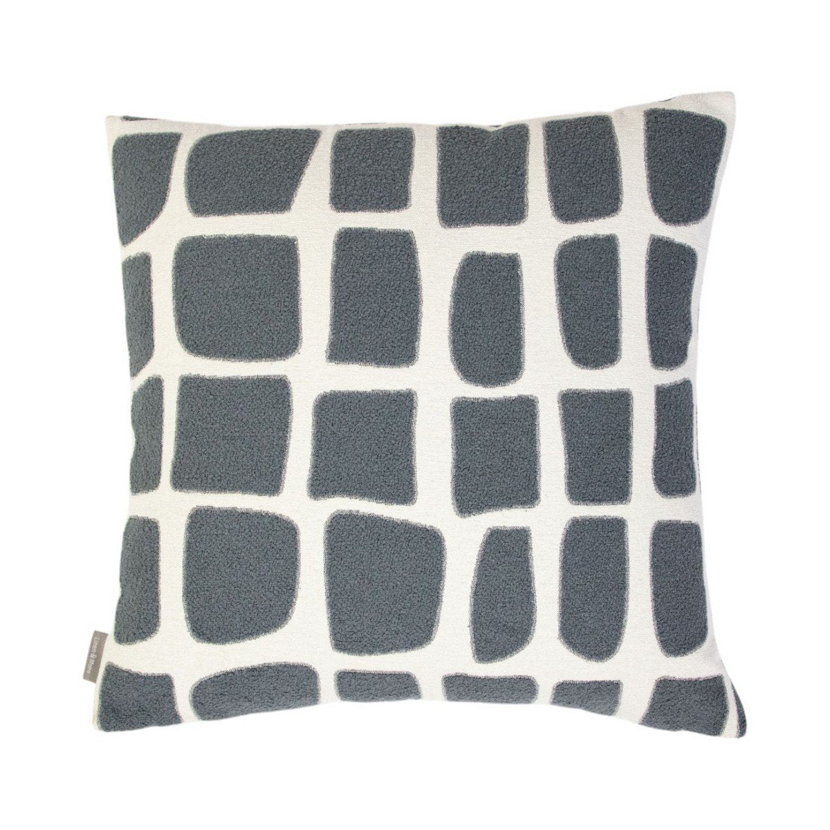 Doby chenille jaquard kussen donkergrijs 45x45cm