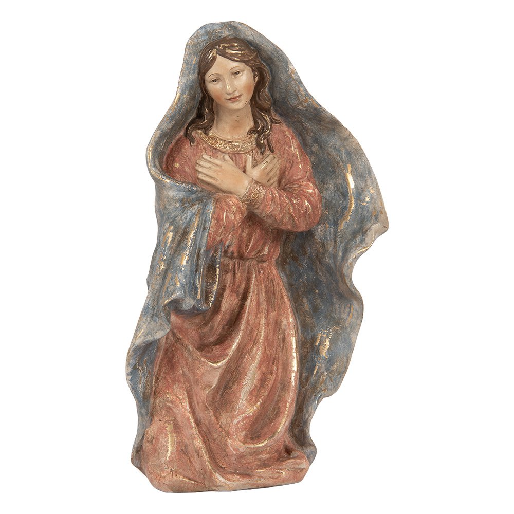 Kerstdecoratie Beeld Kerstgroep 23x12x47 cm Beige Kunststof