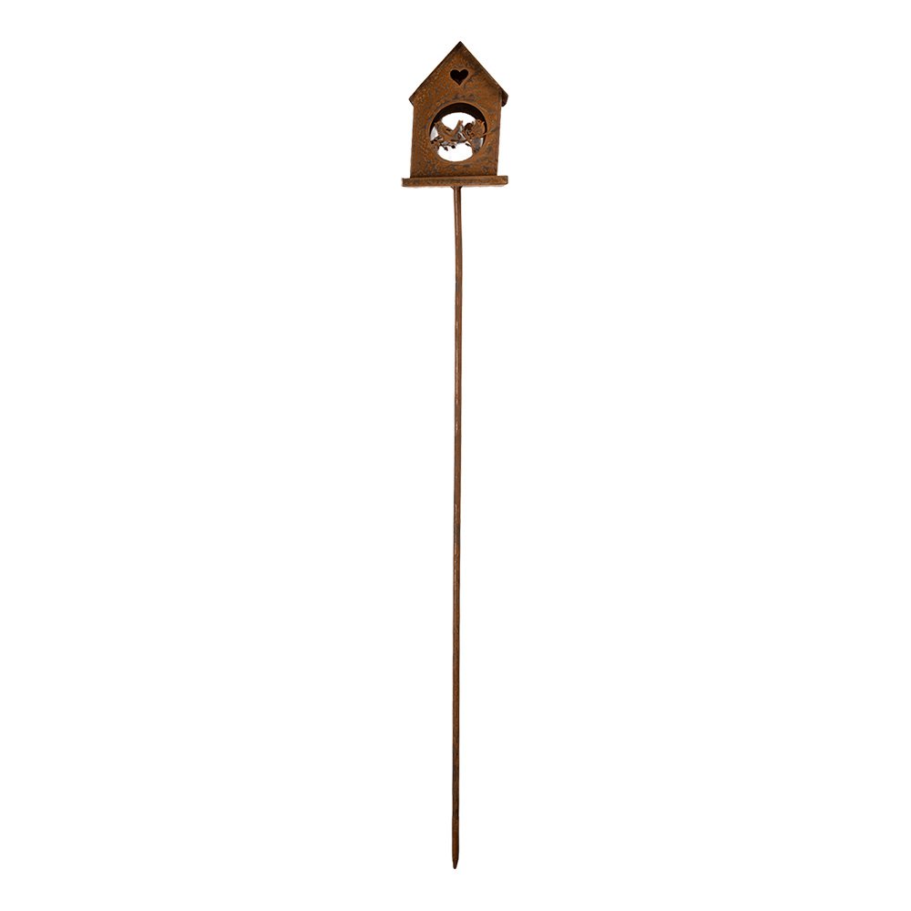 Tuindecoratie Huis Bruin Metaal
