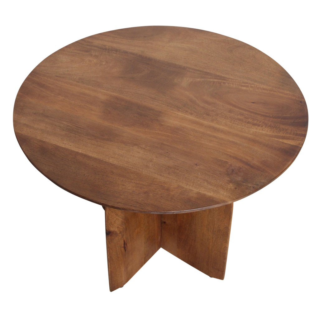 Bullnose bijzettafel mangohout Ø55 cm
