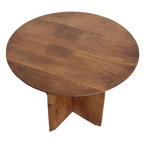 Bullnose bijzettafel mangohout Ø55 cm