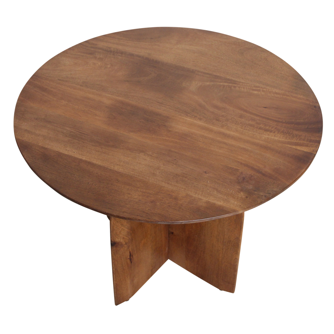 Bullnose bijzettafel mangohout Ø55 cm