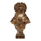 Decoratie Beeld Vrouw 18x12x30 cm Beige Kunststof