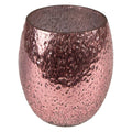 Theelichthouder Ø 10x10 cm Roze Glas Waxinelichthouder