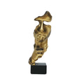 Polyresin kleine stilte brons