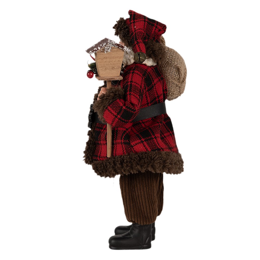 Kerstdecoratie Beeld Kerstman 27 cm Rood Kunststof