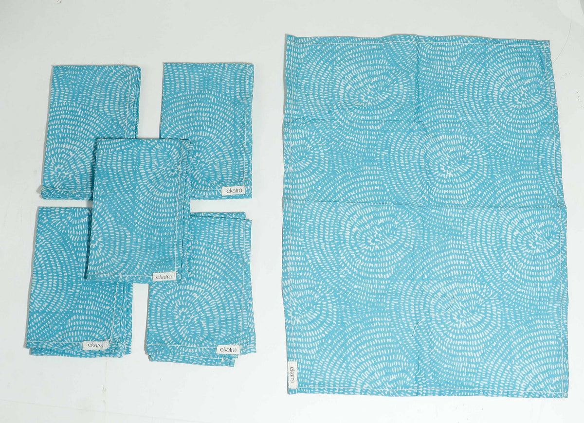 Katoenen servetten - Set van 6, diverse prints