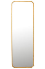 J-Line spiegel Mona Rechthoekig - ijzer/glas - goud - 119.5 x 40.5 cm