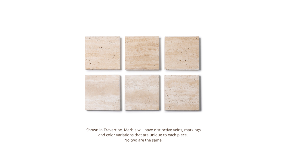 Travertine kaarshouder S Ø9,5x4cm incl. hout plateau