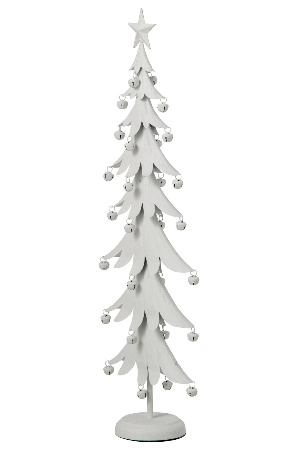 J-Line Kerstboom - ijzer - wit - large