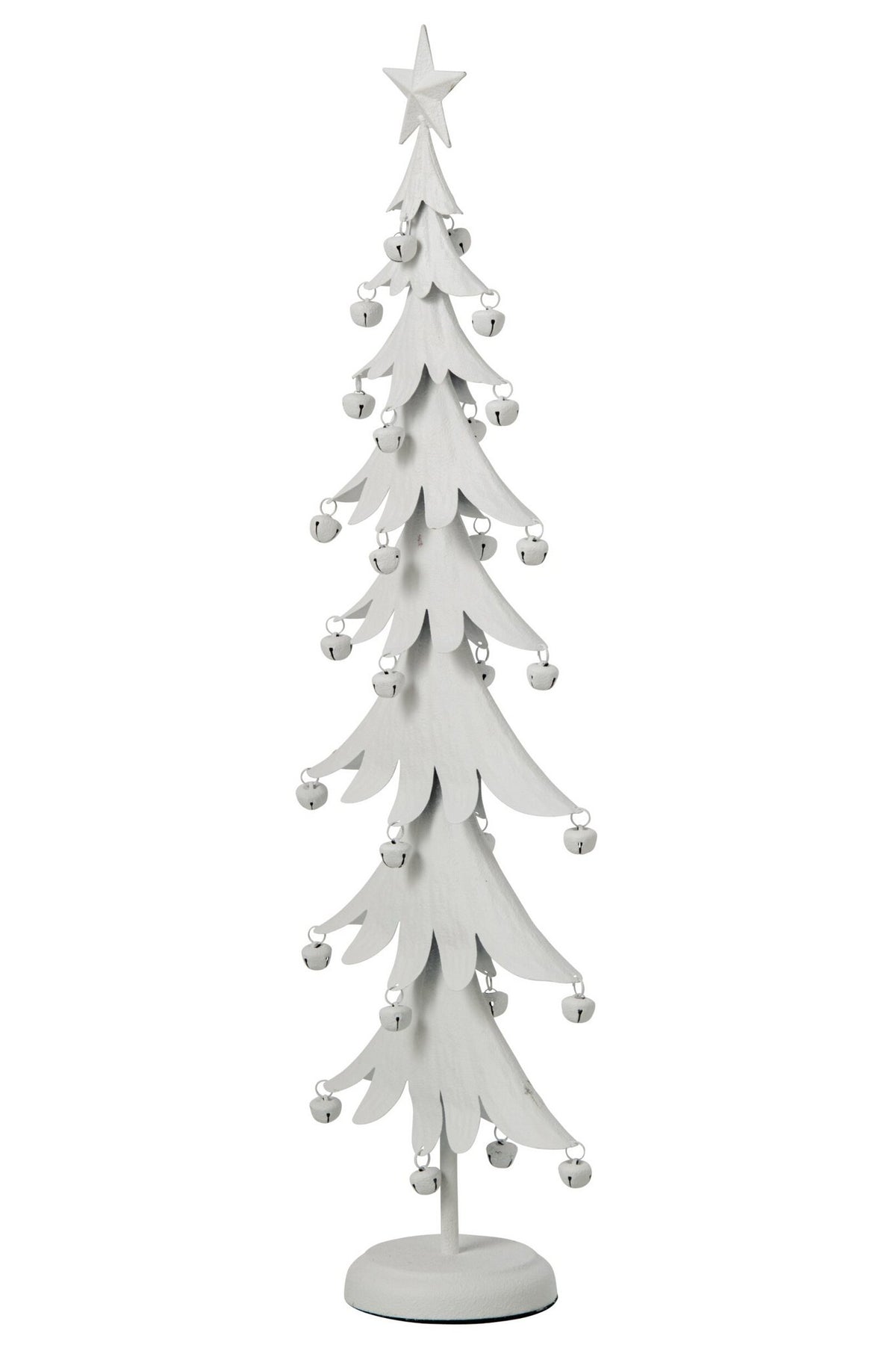 J-Line Kerstboom - ijzer - wit - large