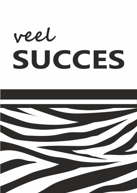 Veel succes - wenskaart