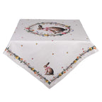 Tafelkleed 100x100 cm Beige Katoen