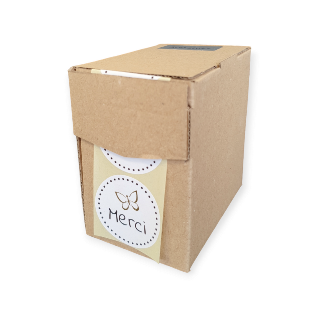 Merci - wensetiket - rol van 500 stuks