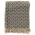 Isabella | Plaid | 150x200 cm Raven | Zwart | Uni | Hoii | 60% katoen 40% acryl
