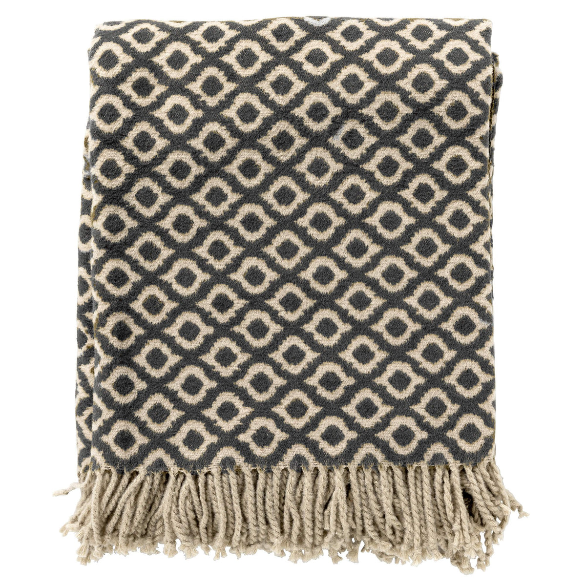 Isabella | Plaid | 150x200 cm Raven | Zwart | Uni | Hoii | 60% katoen 40% acryl