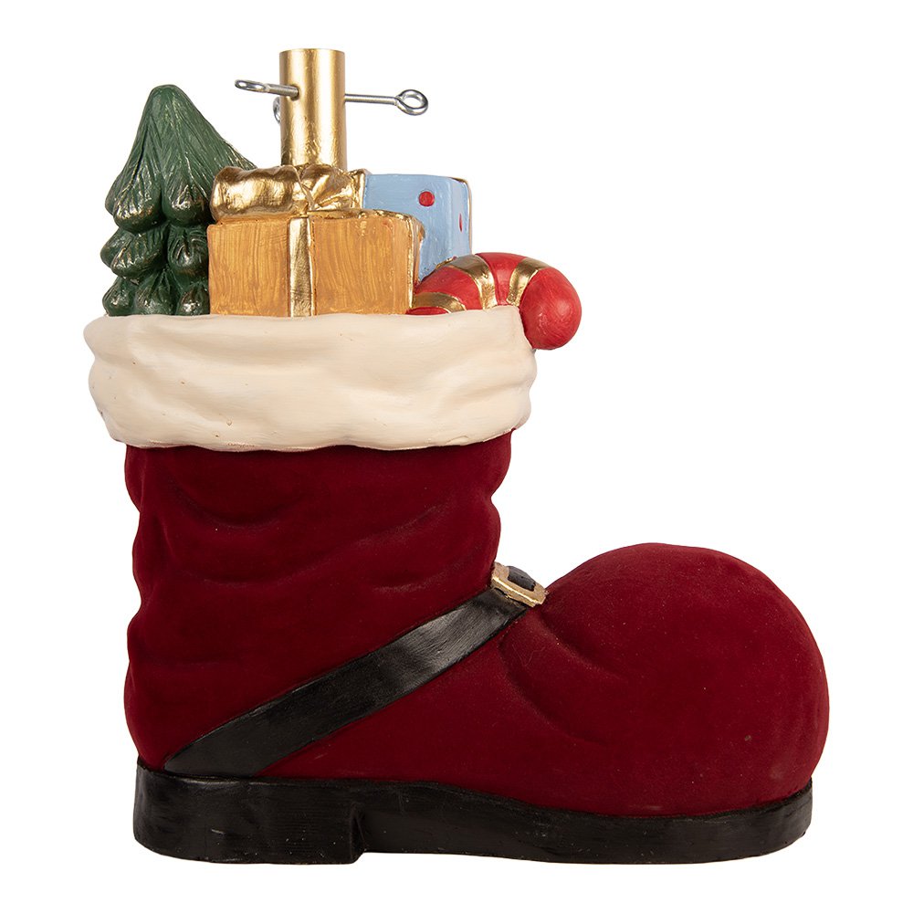 Kerstboom Standaard Laars 39x21x45 cm Rood Keramisch materiaal