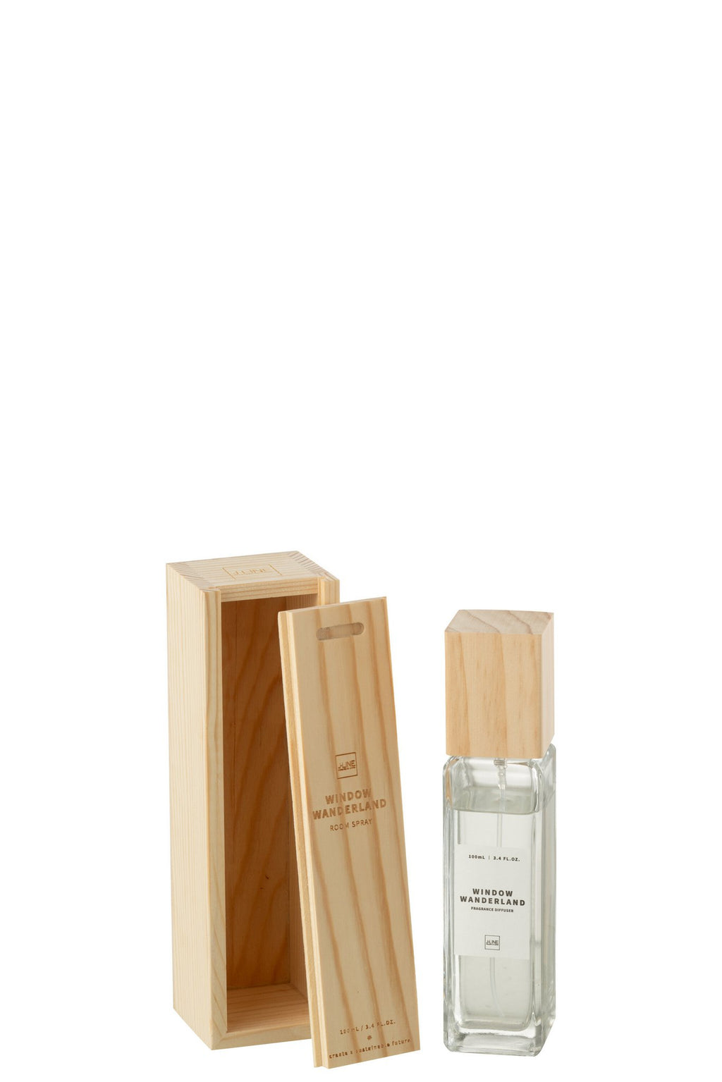 J-Line huisparfum - Window Wanderland - glas - transparant