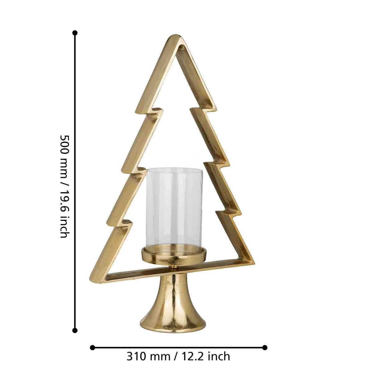 Candlestick Mukayle Gold 31x12x50 cm