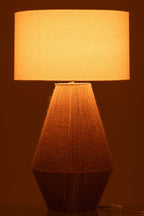 J-Line Lamp Striing Metaal/Jute Naturel