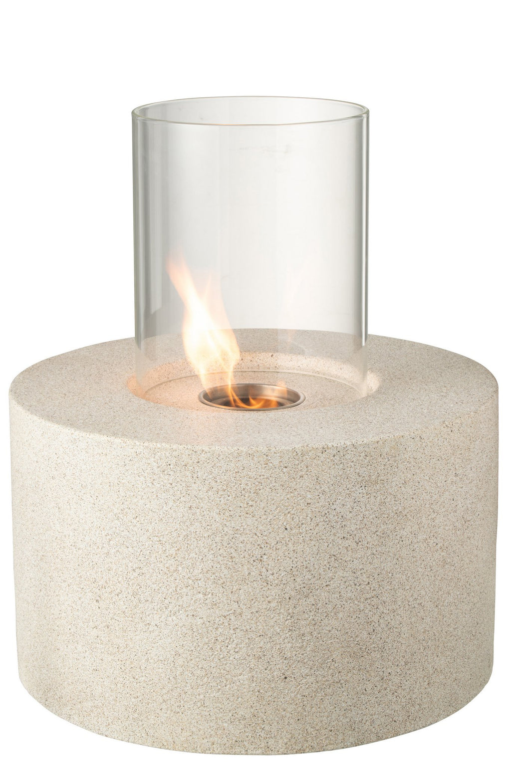 J-Line Tafelhaard Bio-Ethanol Rond Mgo Grijs