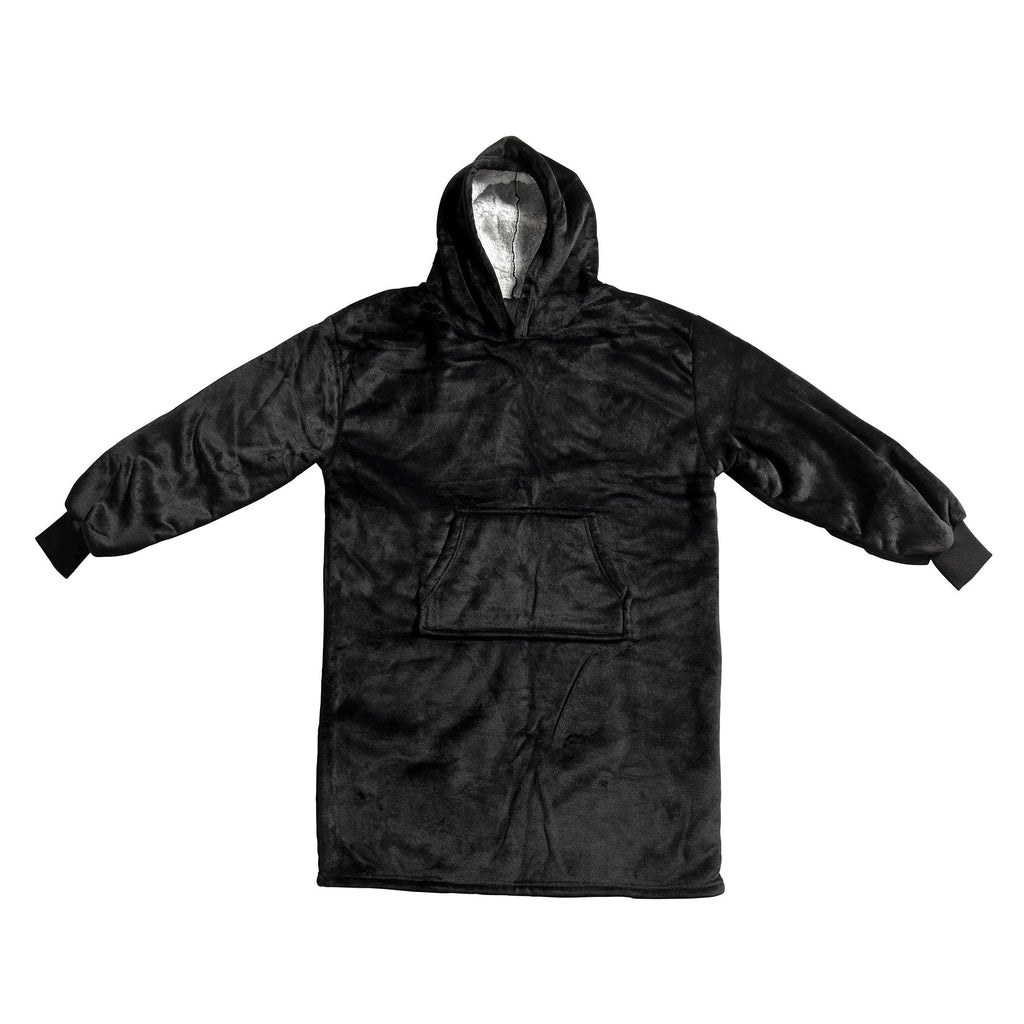 Textino Sherry - Hoodie 60x90 cm - Hoodiedeken - Tieners - Raaf - Zwart