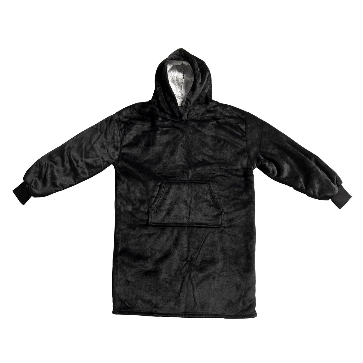 Textino Sherry - Hoodie 60x90 cm - Hoodiedeken - Tieners - Raaf - Zwart