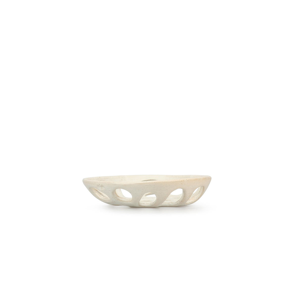 Decoratieve schaal 20,5xH4cm beige Nomad