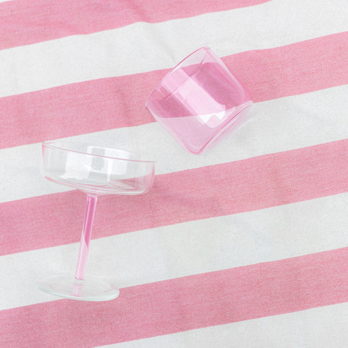 Champagneglas 20cl coupe roze Fizz - Set van 2