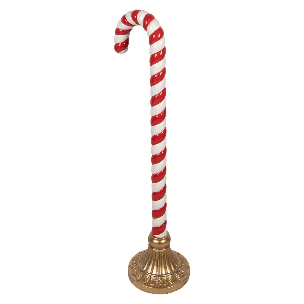 Kerstdecoratie Beeld Zuurstok 33x24x101 cm Rood Kunststof