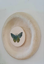 Papier-maché Wandplaten-Mot