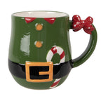 Mok Kerstman 400 ml Groen Keramiek