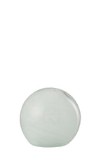 J-Line presse-papier Twister Rond - glas - wit - medium