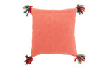 J-Line Kussen Chindi Kwast Katoen/Polyester Roze