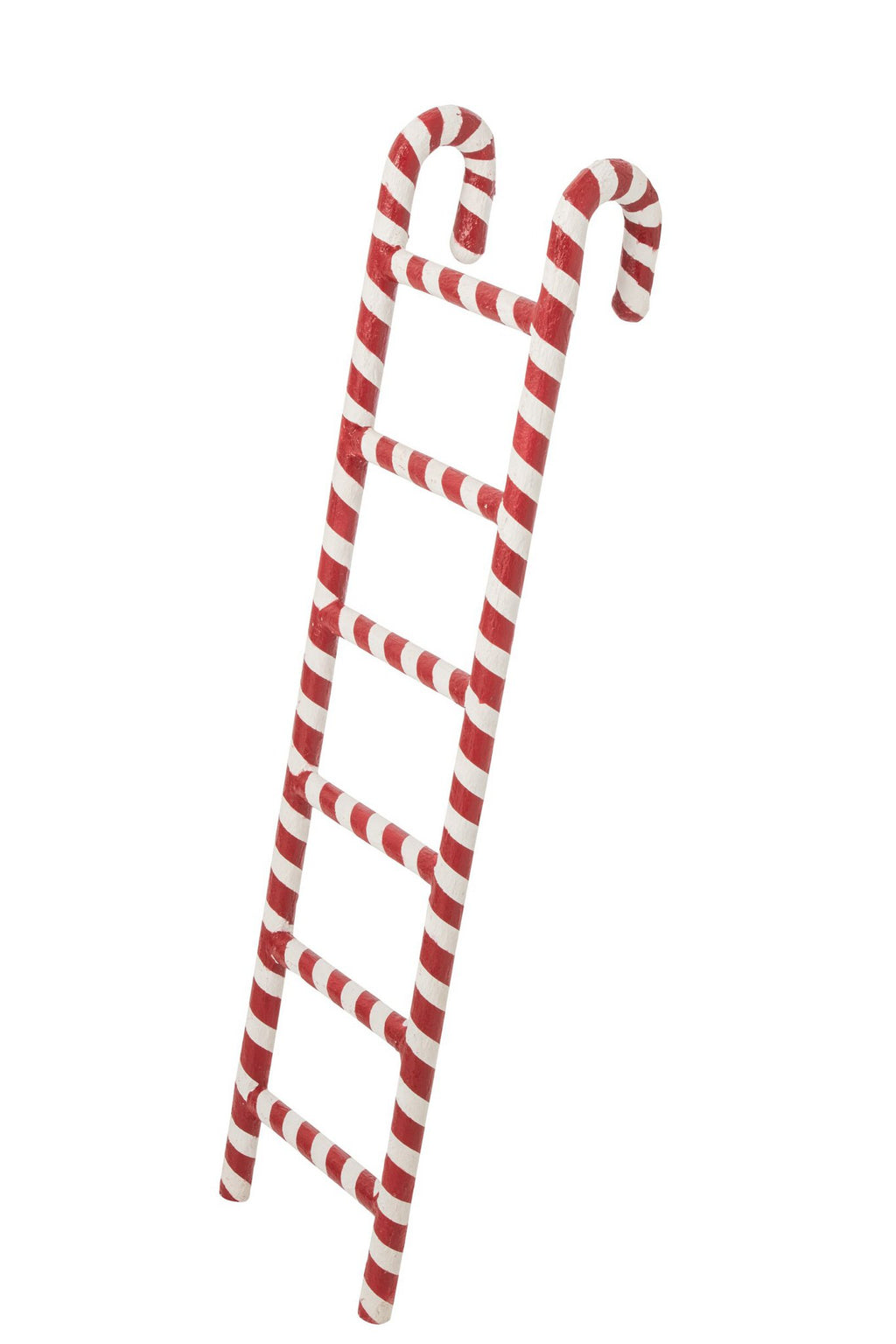 J-Line ladderrek - metaal - rood/wit