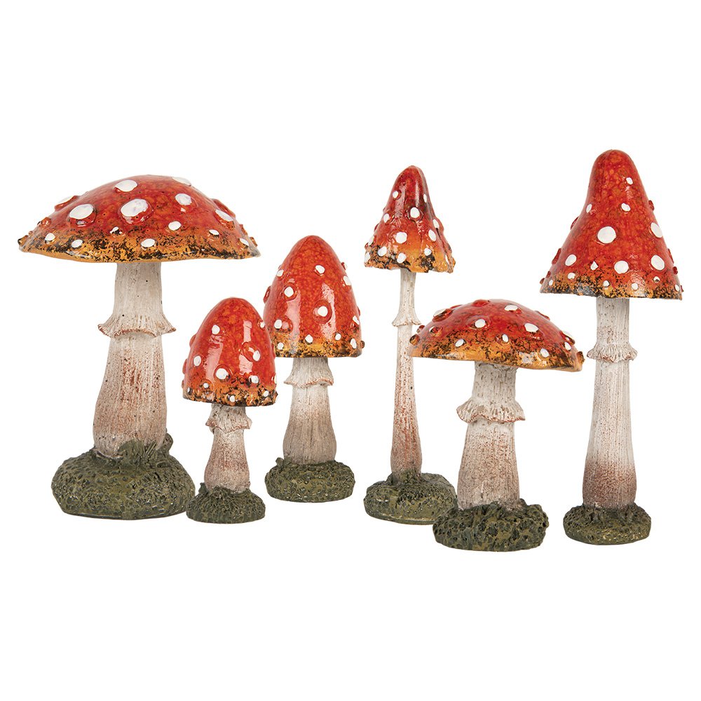 Decoratie paddenstoel Ø 5x12 cm