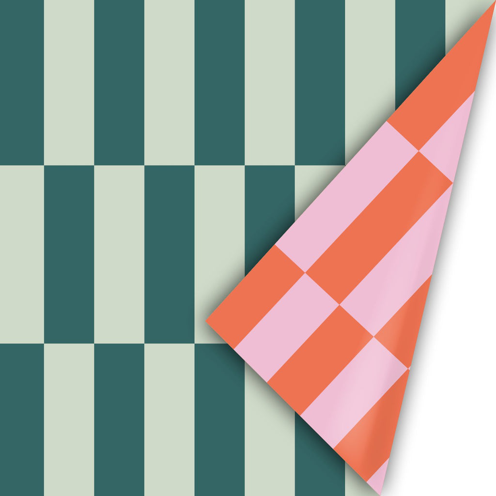 Colorblocking Xmas - Rollen cadeaupapier - 10 stuks