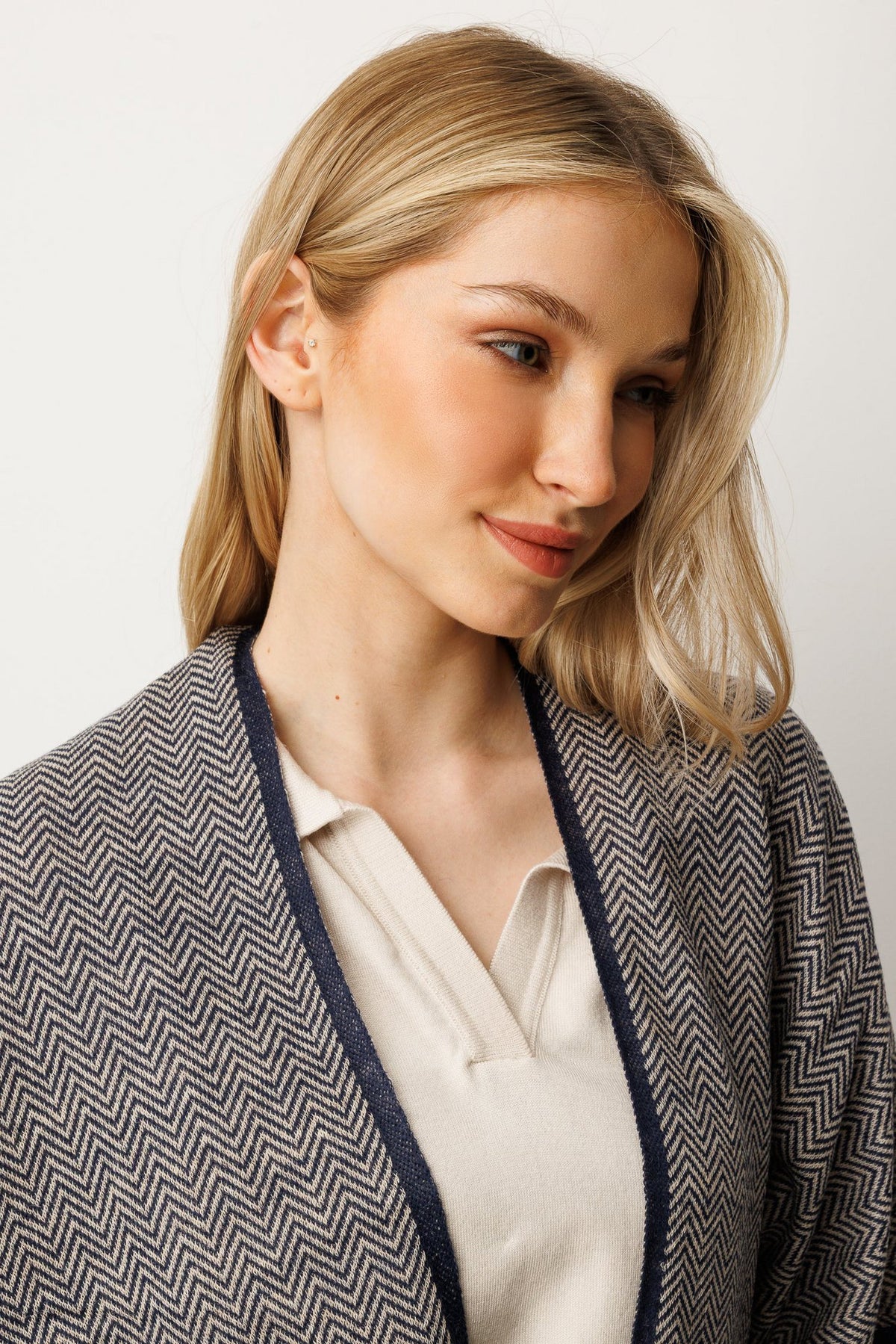 Lydia stal marine-beige