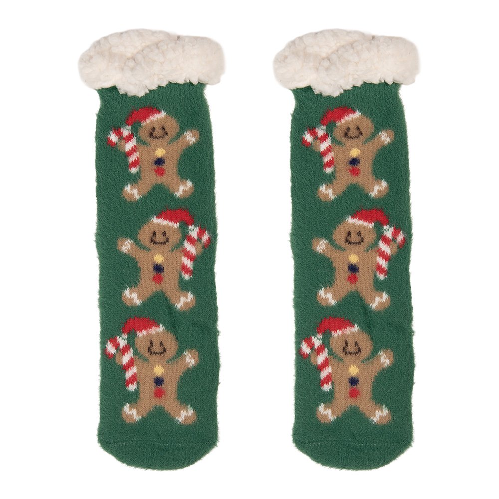 Kerstsokken one size Groen Synthetisch