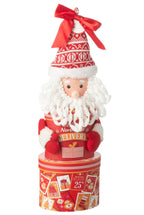 J-Line Voorraadpot Giftbox Papier Rood