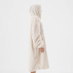 Textino Merry - Hoodie 70x110 cm - Volwassenen - Kerstmis - Bone White - Wit