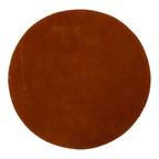 Placemat koehuid rond bruin/wit Ø38cm