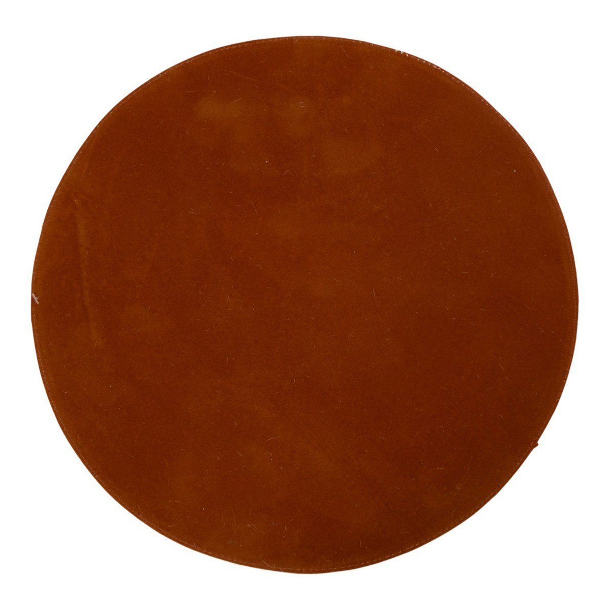 Placemat koehuid rond bruin/wit Ø38cm