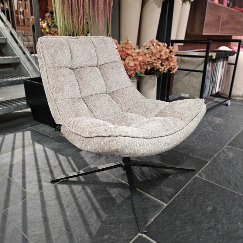 Draaifauteuil Sep in stof perfect harmony beige**