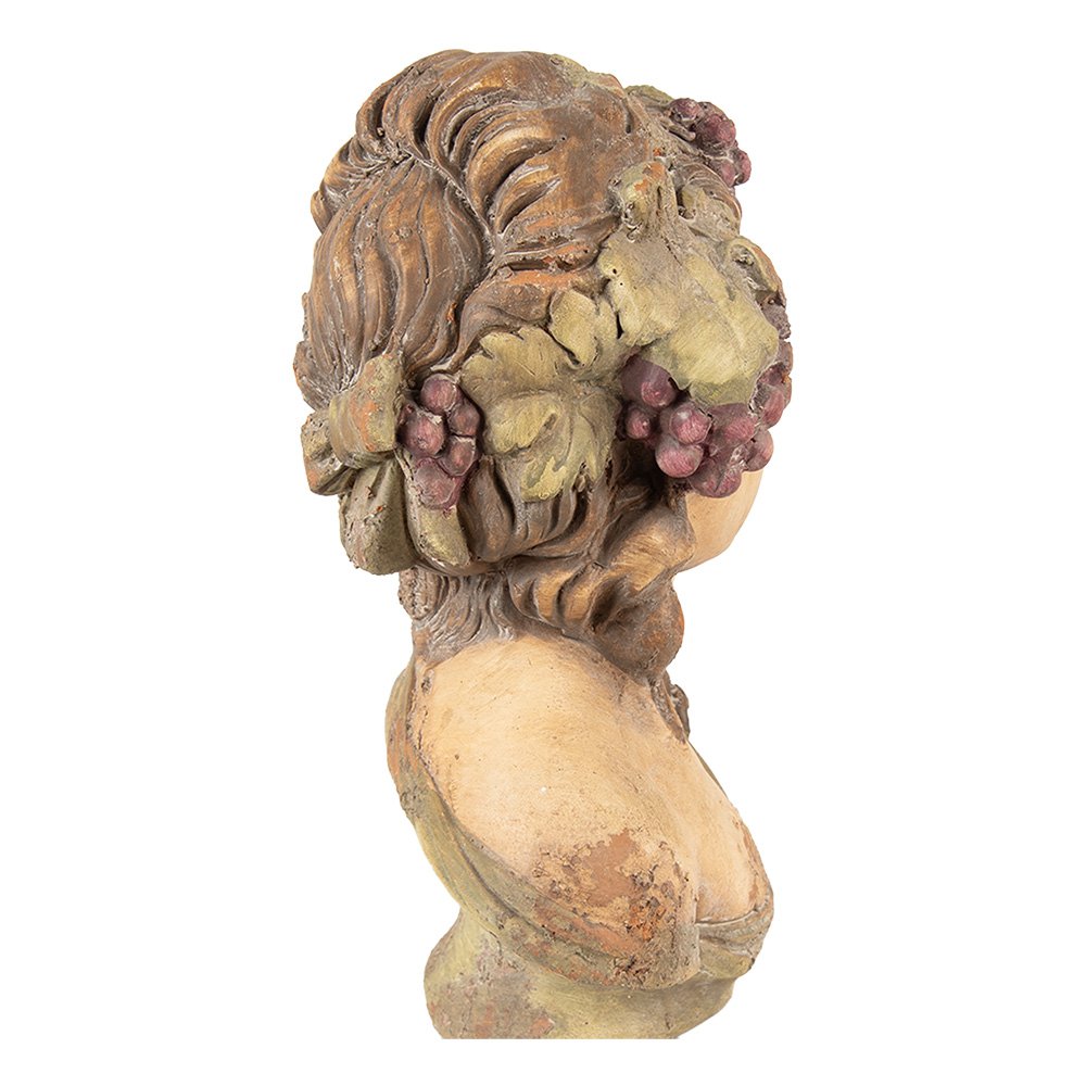 Buste Vrouw 24x18x28 cm Beige Keramiek