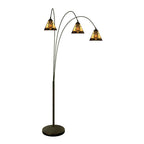 Tiffany Vloerlamp 200 cm Beige Glas Staande Lamp
