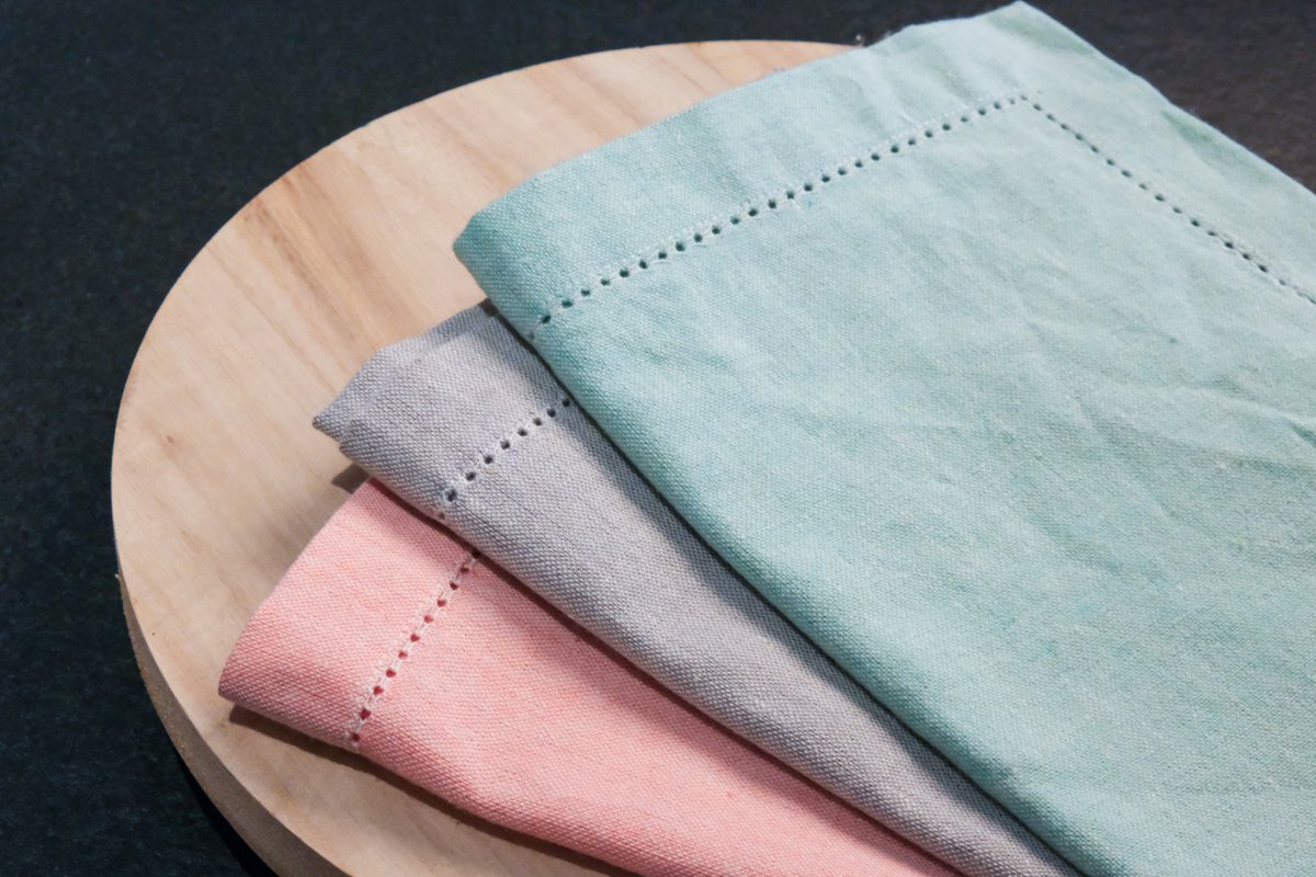 Nena gerecycled katoen Placemat Groen 35x50cm (set van 4)